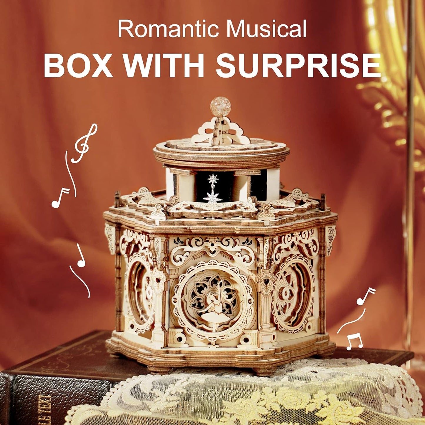 Secret Garden 3D Wooden Puzzle Music Box - Perfect Gift for Women on Birthdays, Valentine's Day, and Christmas