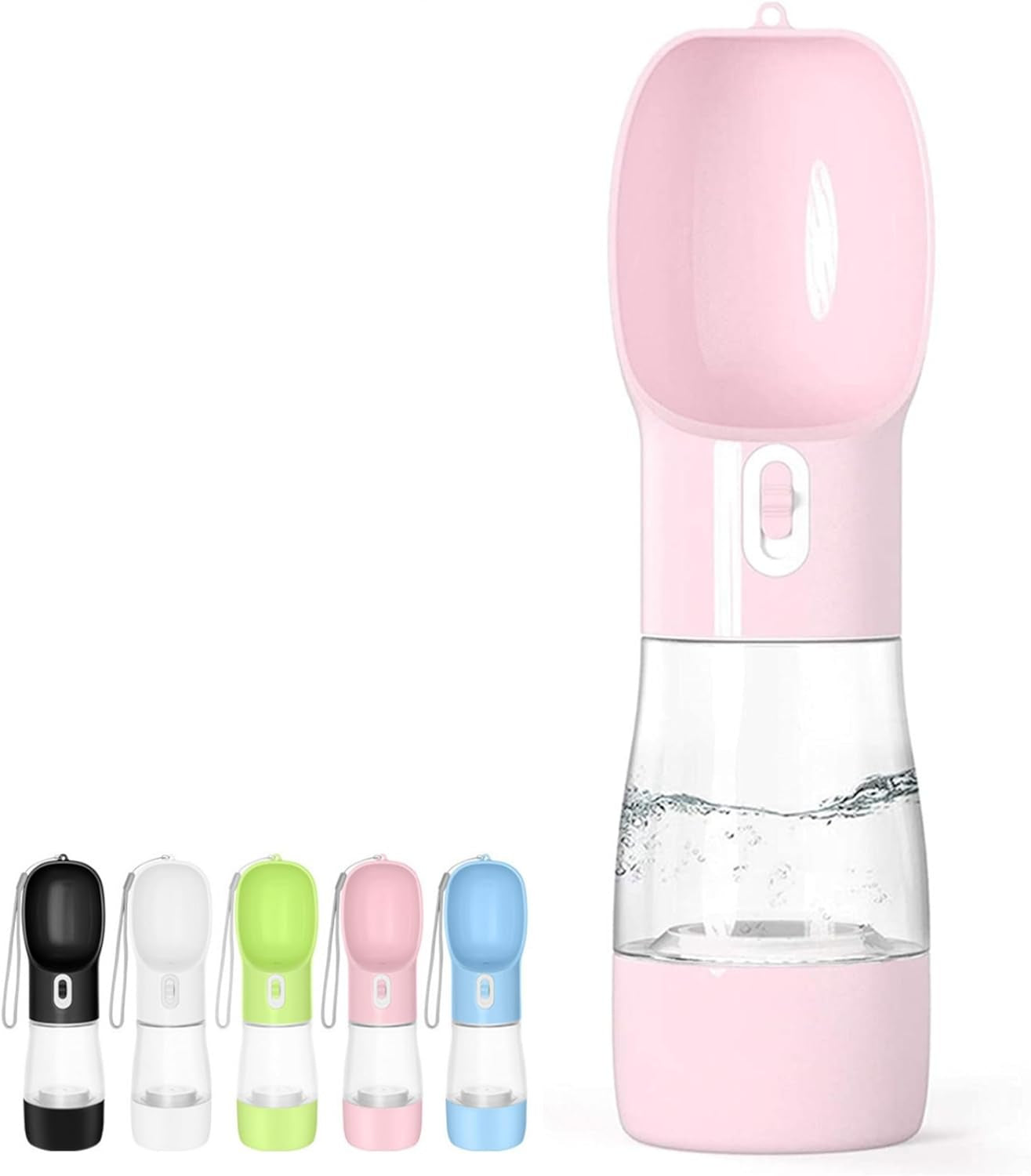 Ultimate Portable Dog Water Bottle - Leak Proof Dispenser with Bowl & Food Container, Dishwasher Safe for Outdoor Adventures - Perfect for Hiking & Travel - Eco-Friendly Green Design