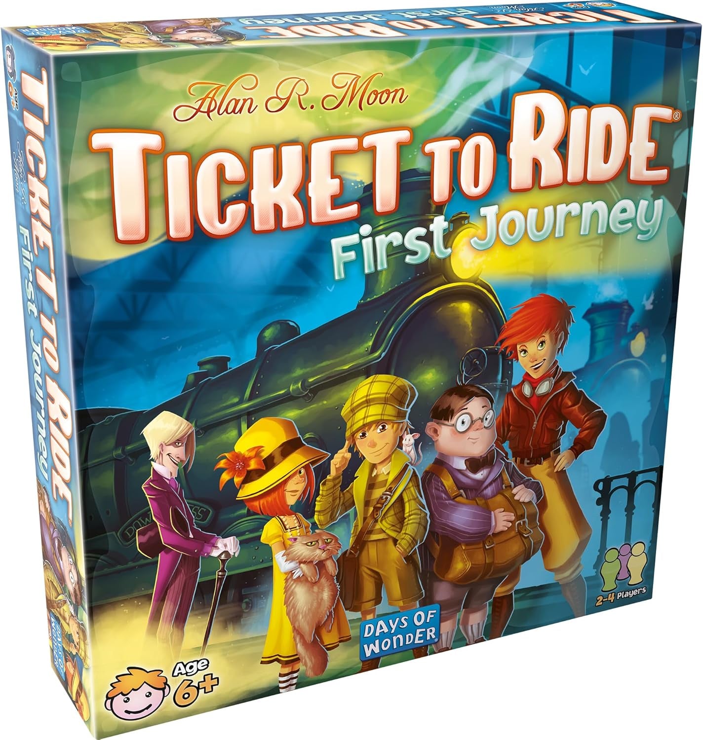 Ticket to Ride First Journey Board Game - Exciting Train Adventure for Kids & Families, Ages 6+, 2-4 Players, Quick 15-30 Min Gameplay!