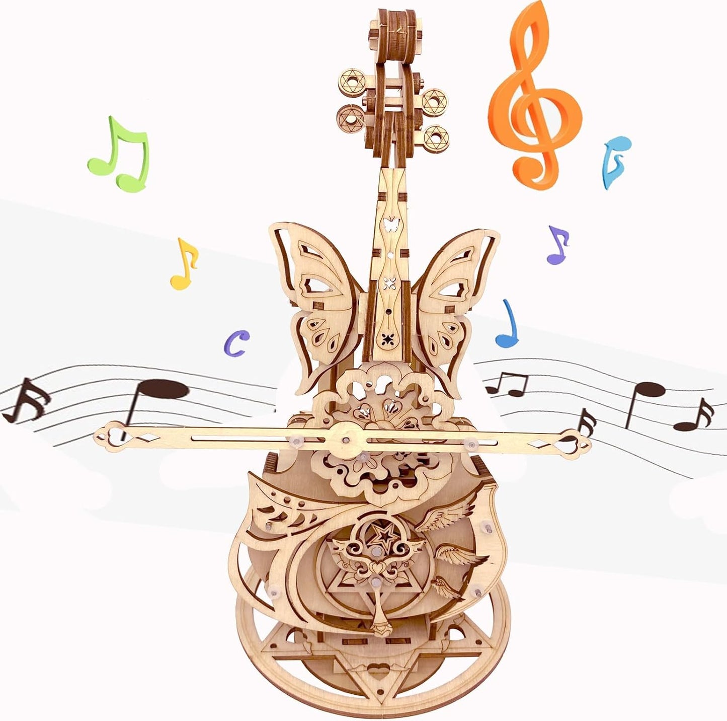 Solar Ferris Wheel 3D Wooden Puzzle Kit - Perfect DIY Birthday Gift for Adults 14+