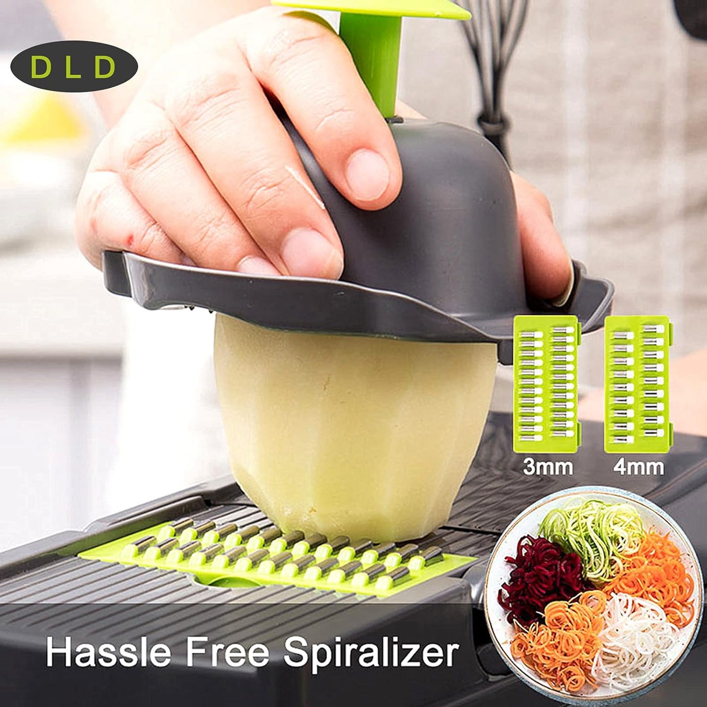 11-in-1 Multi-Function Vegetable and Fruit Chopper - Versatile Kitchen Grater and Slicer for Potatoes and Vegetables