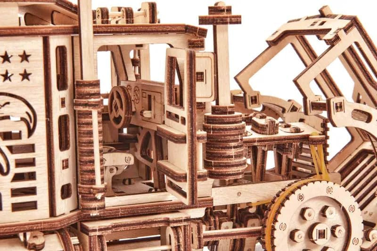 Build Your Own Realistic 3D Wooden Big Rig Truck Puzzle - 6Ft Rideable Semi Truck Model Kit for Adults - Engaging DIY Engineering Project