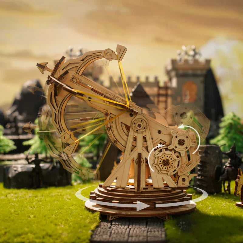 Rowood 3D Puzzles for Adults Teens, DIY Catapult Mechanical Wooden Model Kits to Build, Birthday Choice