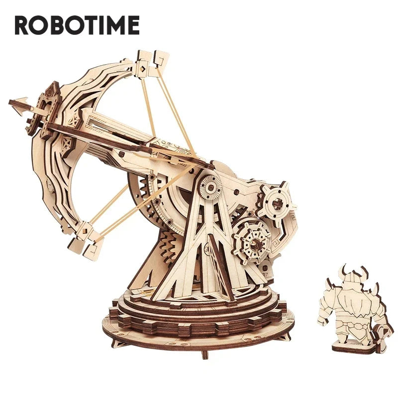 Rowood 3D Puzzles for Adults Teens, DIY Catapult Mechanical Wooden Model Kits to Build, Birthday Choice