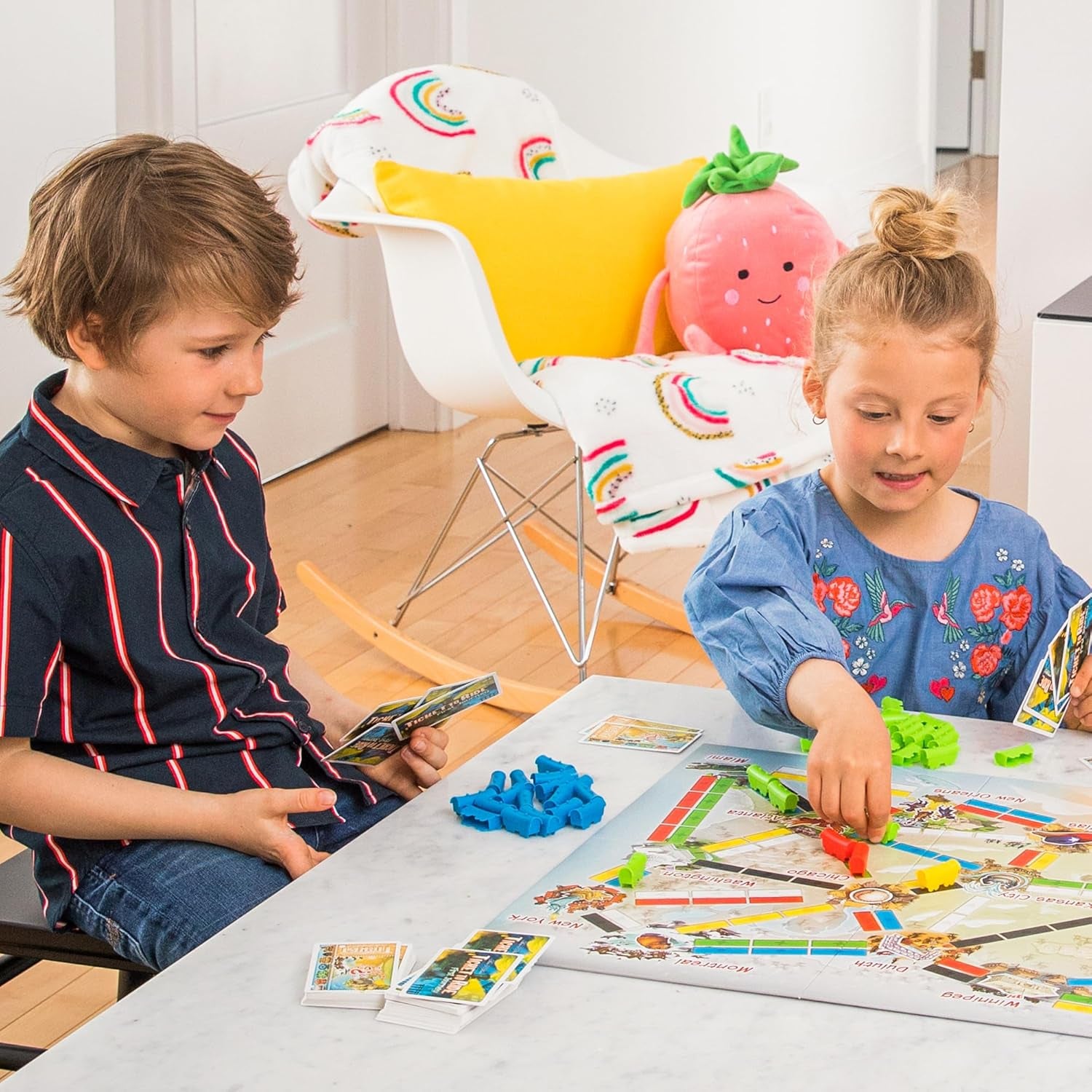 Ticket to Ride First Journey Board Game - Exciting Train Adventure for Kids & Families, Ages 6+, 2-4 Players, Quick 15-30 Min Gameplay!